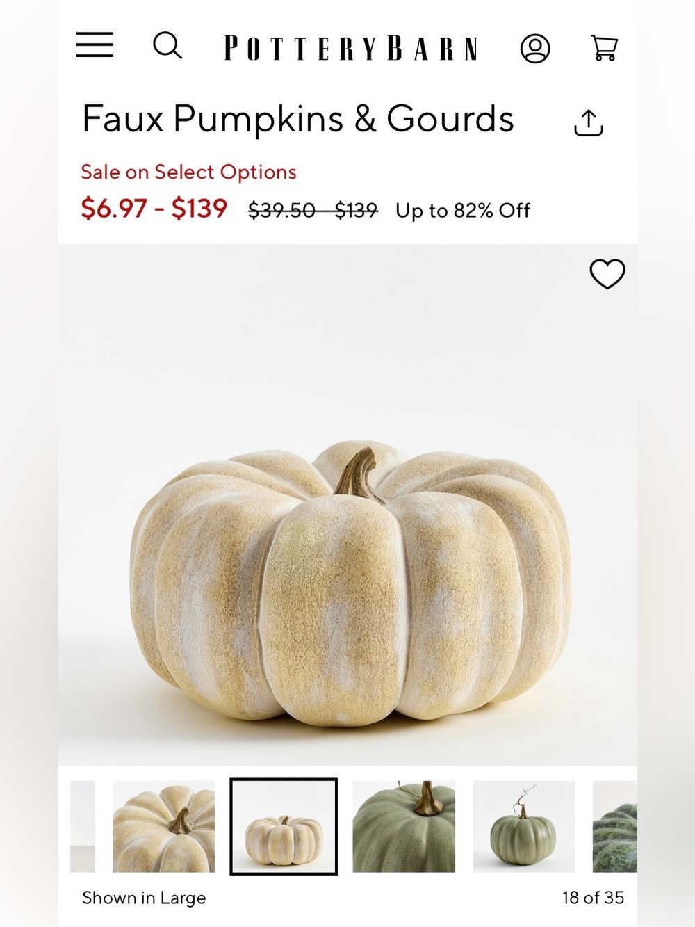 Fall Faux DUSTY ORANGE Pumpkin - Picture 13 of 15